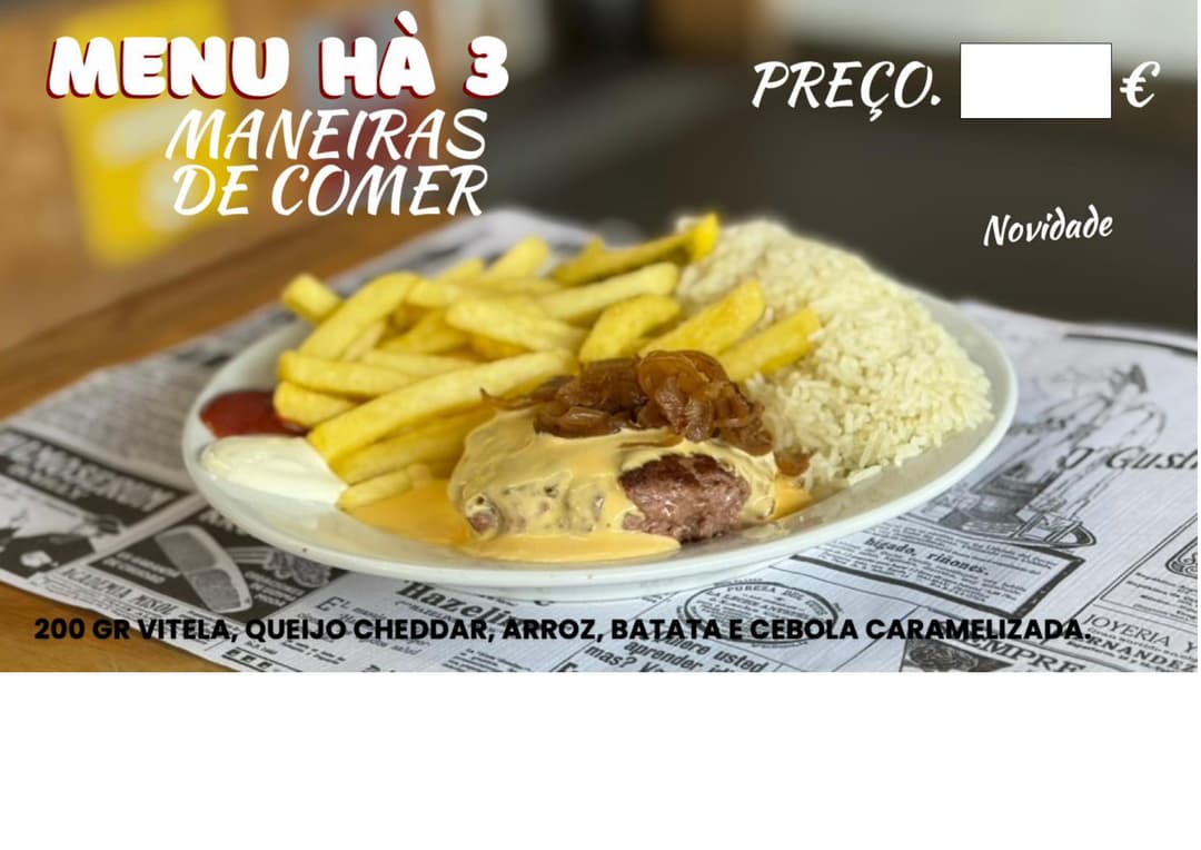 imagem de Menu Hà 3 Maneiras de Comer