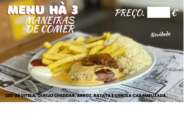 Menu Hà 3 Maneiras de Comer