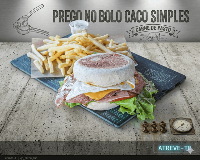 Prego à Caralhinho - Menu 1 (Com Bebida)